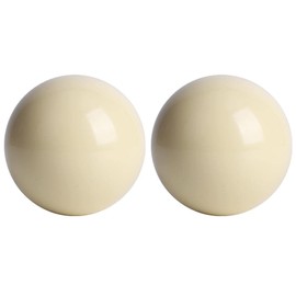 MAGT Billiard Ball White, Pack of 2 Billiard Table Snooker Pool Play Ball Resin White Billiard Balls Professional Standard 5.72 cm Billiard Ball Billiard Ball