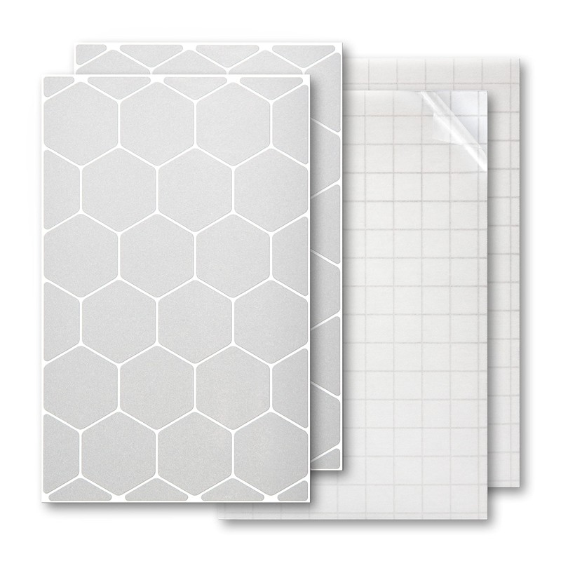 Luxshield Reflector Sticker Set - Hexagon large - for bicycle