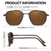 LVIOE Sunglasses Womens Polarized Lens Tangle Free Double Bridge Metal