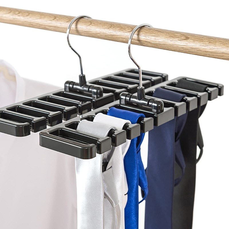 Belt Holder Tie Holder with 10 Slots for Ties and