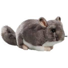 Carl Dick Chinchilla 8.5 inches, 12 inches with tail, 23cm, Plush Toy, Soft Toy 3040