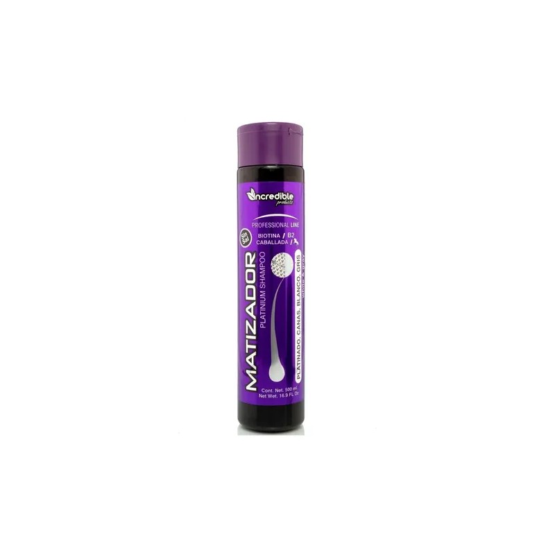 Shampoo Matizador Morado Con Biotina Sin Sal Platinado 500ml