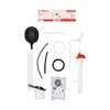 DICA, Juego Completo de Accesorios para W.C, Material Plastico, Hule,