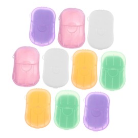 BESPORTBLE 10 Boxes Paper Hand Soap Sheets Mini Portable Disposable Scented Soap Sheets for Outdoor Indoor Traveling Camping Hiking Hand Washing