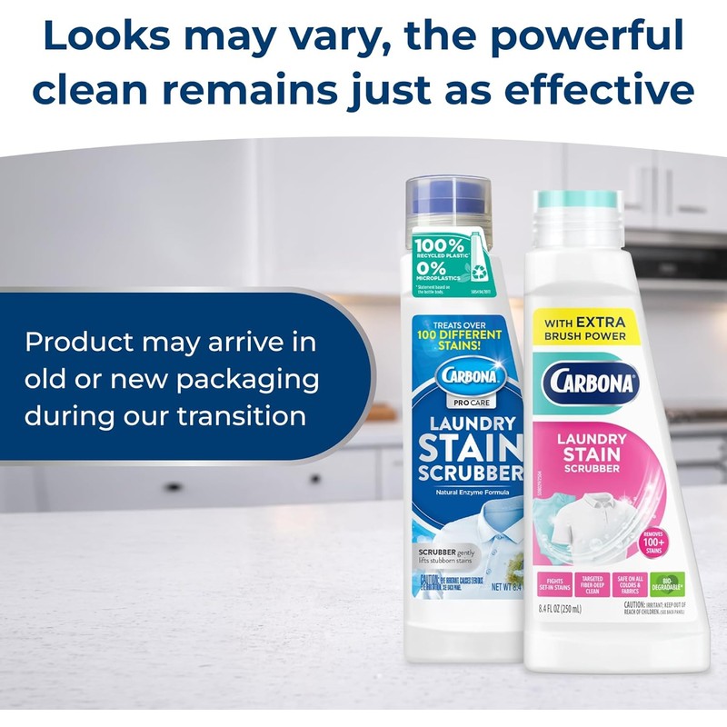 Carbona Laundry Stain Scrubber & Remover (8.4 Fl Oz), Extra-Strength