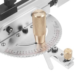 ASCENDAS Miter Gauge for Table Saw - 450 mm T-Rail, Brass Guide Knob - Essential Saw Accessories for Precise Cutting and Cutting System