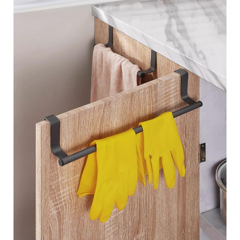 HIDERME Stainless Steel Towel Holder, Towel Hanger for Kitchen and