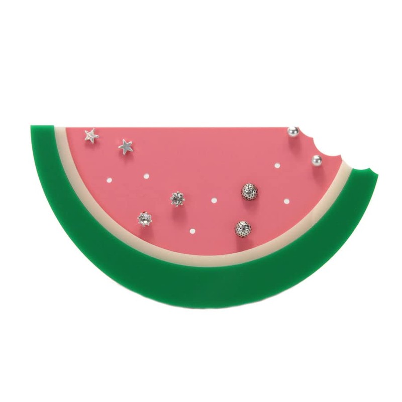 TIELO Watermelon Earring Freestanding Display Stand Acrylic Stud Earring Holder