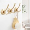 TOFIIGREM Gold Coat Hooks for Wall, 3 Pack Towel Hook