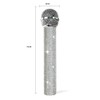 QIHPUSIEN Sparkly Fake Microphone Plastic for Halloween Party