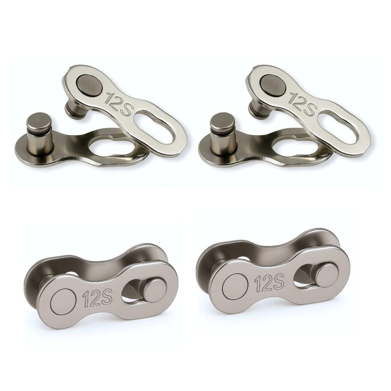 4 Pairs Bicycle Chain Links Steel Quick Release 12-Way Bicycle
