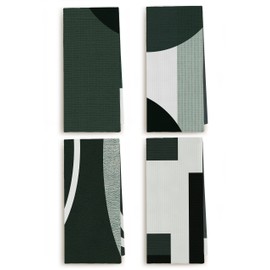 Zeghk Abstract Modern Geometric Art Kitchen Towels and Dishcloths Sets of 4, Hand Tea Towel for Bathroom Kitchen Home Cooking Baking Cleaning Gifts for Women Girls, 16×24 Inches