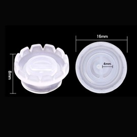 Luckycivia - 300 unidades de ventosas de pegamento para pestañas, vaso de flores rápidas para afilar o cerrar ventiladores de volumen, extensiones de pestañas, soporte de pegamento y herramienta organizadora de pestañas