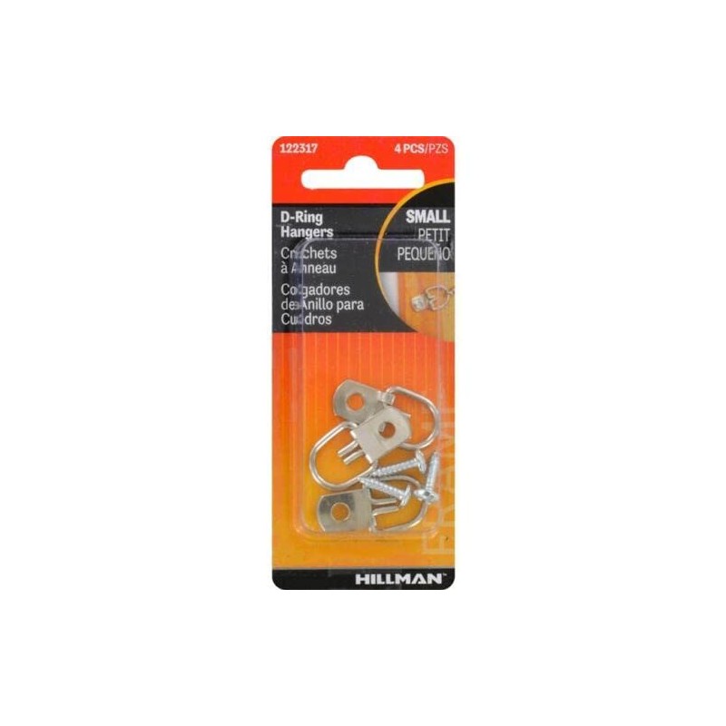 Hillman, Small 122317 D-Ring Hanger, Color