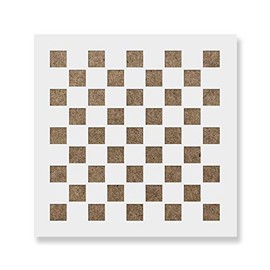 Checker Cookie Stencil Template - Reusable & Durable Food Safe Stencils for Cookies and Baking