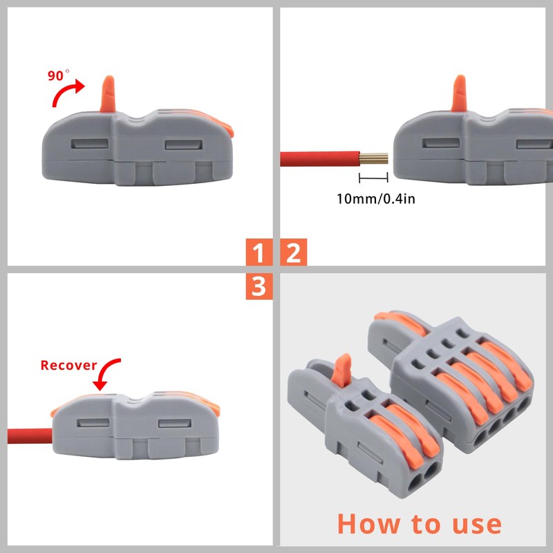 YQSIYU 1 in 4 Out DIY Splicing Wire Connectors, 14