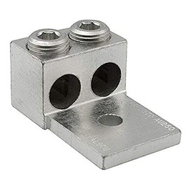 Ilsco AU-600 AL MEC (2) 600-2 17/32 T UL CSA, Silver