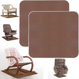 2Pcs Recliner Pads for Hardwood Floors Non Skid Furniture Gripper Pad Floor Rubber Mat,Anti Slide Furniture Pad Hardwood Floor Protector,Swivel Chairs Recliner Mats Non Slip Recliner Grippers