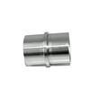 V2A stainless steel pipe connector with central bar for pipe