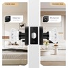 Leydebong Crystal Glass Door Knobs, Interior Privacy Door Knobs with