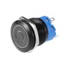 X AUTOHAUX 22mm Car Interior Momentary Push Button Switch Metal