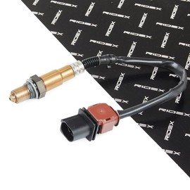 RIDEX 3922L0728 Lambda Sensor in Front of Catalytic Converter, Front Oxygen O2 Sensor, Heated, 350 mm