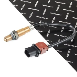 RIDEX 3922L0728 Lambda Sensor in Front of Catalytic Converter, Front Oxygen O2 Sensor, Heated, 350 mm