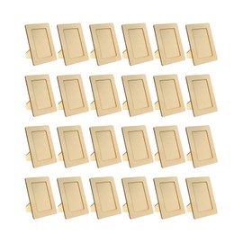 24 Pack Wood Unfinished Frame for 4 x 6 Inch Photos Wooden Picture Frame for DIY Crafts
