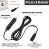2m 12V DC Car Refrigerator Power Cord - Durable Electric