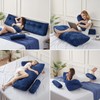 Z-hom Large Wedge Pillow Headboard, Twin Triangular Headboard Pillow, Reading