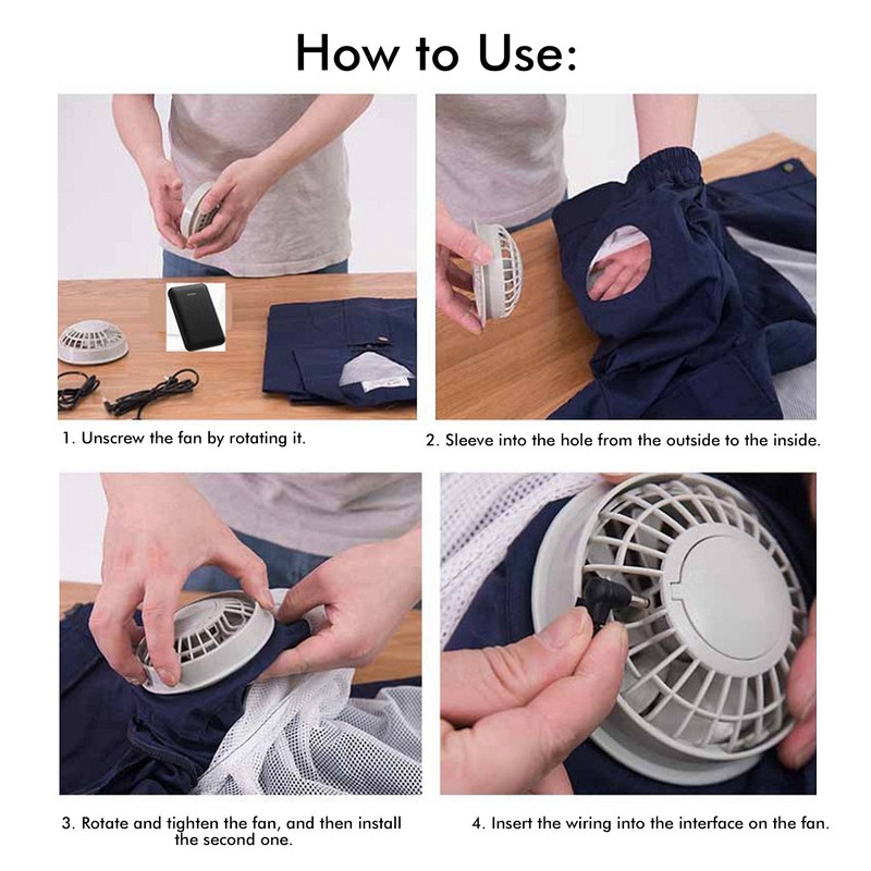 Cooling Clothing With Fan Summer Air Conditioning Jackets Men USB