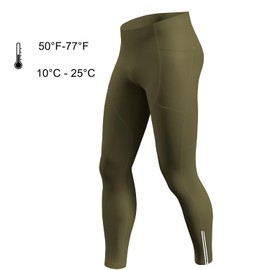 Lo.gas Mens Cycling Pants,4D Padded Road Bike Bicycle Tights Outdoor Biking Leggings with Pockets Green-2024 M