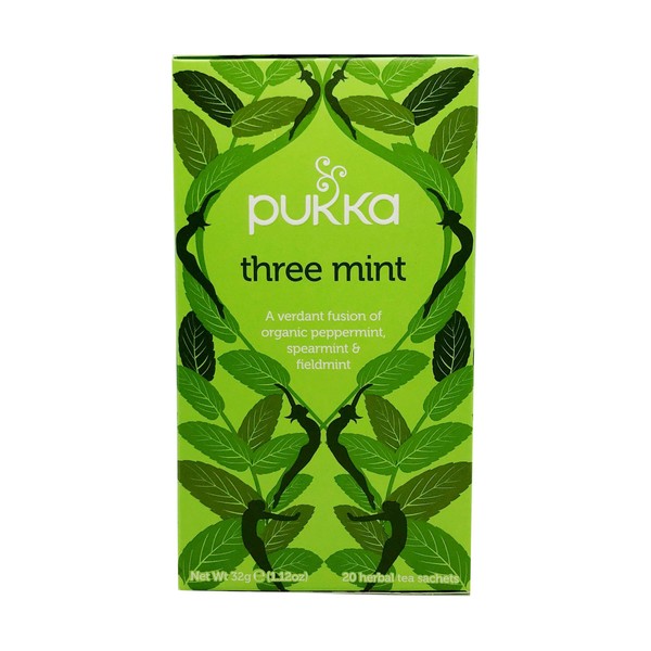 Pukka Organic Herbal Tea Three Mint 20 Tea Bags (1642024)