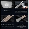 Ultralight TA2 Titanium Backpacking Trowel with Paracord Handle