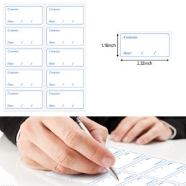 300 Pcs Freezer Labels Easy Peel Off, Food Labels Stickers, No Sticky Residue Fefrigerator Date Labels Stickers(Blue) (300)