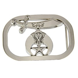 4030279 Shriner Belt Buckle Shrine Scimitar Crescent and Star