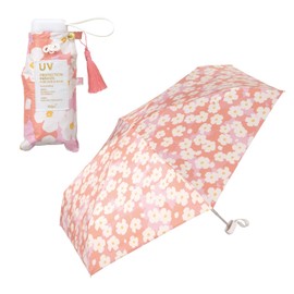 [2025] Wpc. Parasol Light Shielding Amulet Parasol Mini Pink <100% Shading Ratio/100% UV Reduction/UPF 50+/Heat/Rain Protection> Folding Umbrella for Work Commuting to School Travel, Stylish, Cute,