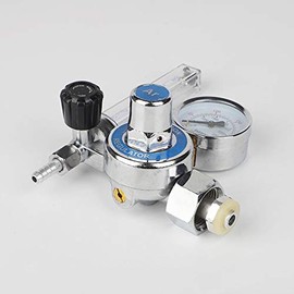 CO2 Argon Regulator POWERTOOL 0-25 MPa CBM-AR-3 Welding Gas Meter Pressure Gas Mig Tig Flow Meter Fits Argon, CO2, etc (Single Flowmeter)