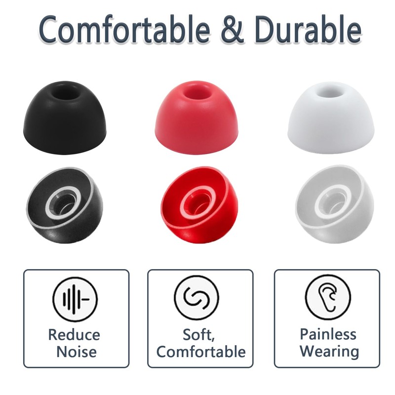 Replacement Silicone Ear Tips for Beats Studio Buds/Fit Pro/Studio Buds+