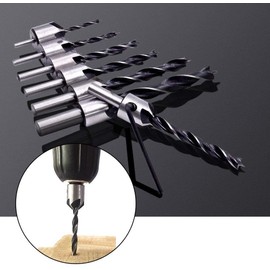 Countersunk Drill Bit 7 Piece Chamfering Cutter Countersunk Drill Countersunk Drill Bit Countersunk Drill Bit Countersink Drill Countersink Drill Set for Woodworking Drill Bit Sharp Angle Bit High Speed Steel Hex Wrench Set 3/4/5/6/7/8/10 mm Set of 7 Woo