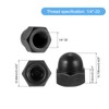 sourcing map 1/4"-20 Acorn Cap Nuts, 50Pcs Carbon Steel Dome