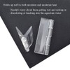 Odinest Clear Acrylic Hinge Transparent Folding Lightweight 65x42mm Crystal Plastic