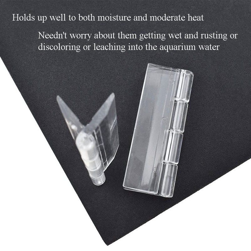 Odinest Clear Acrylic Hinge Transparent Folding Lightweight 65x42mm Crystal Plastic