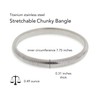 Frigotine Chunky Silver Snake Chain Bangle Bracelet for Woman, Stainless