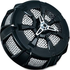 Kuryakyn 9438 Alley Cat Air Cleaner/Filter Cover for 1999-2017 Harley-Davidson Motorcycles, Gloss Black