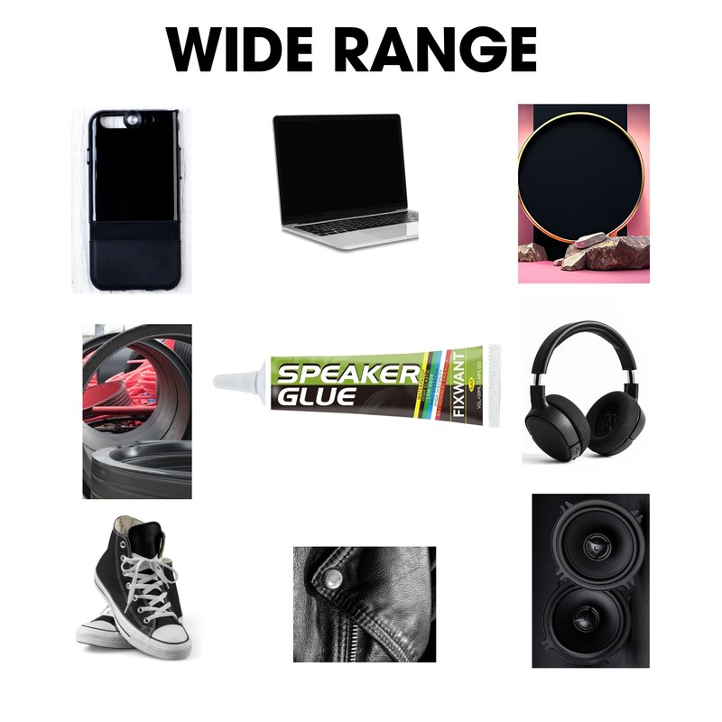 FIXWANT Loud Speaker Repair Glue Foam Side Dust Cap Rubber