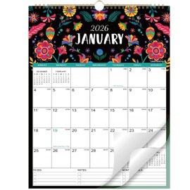 2026 Calendar - JAN 2026 - DEC 2026, Wall Calendar, 12 Monthly, Calendar 2026, 14.6" x 11.4", Wall Calendar 2026 with Twin-Wire Binding + Hanging Hook + Julian Dates, Calendar for Organizing