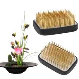 Nikou Flower Arrangement Kenzan, Flowers Frog Flower Holder Flower Arrangements Ikebana Kenzan Flower Arrangement Tool, Non-Slip Square Pin Flower Decoration with Rubber Seal Art Home Office
