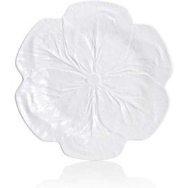 Bordallo Pinheiro Cabbage Beige Dinner Plates, Set of 4