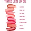 Beauty Creations - Tinted Luxe Lip Oils Set - Colección de 8 Aceites Labiales con Color, Vitamina E, Tinte Translúcido, Acabado Brillante y Fórmula Sin Parabenos